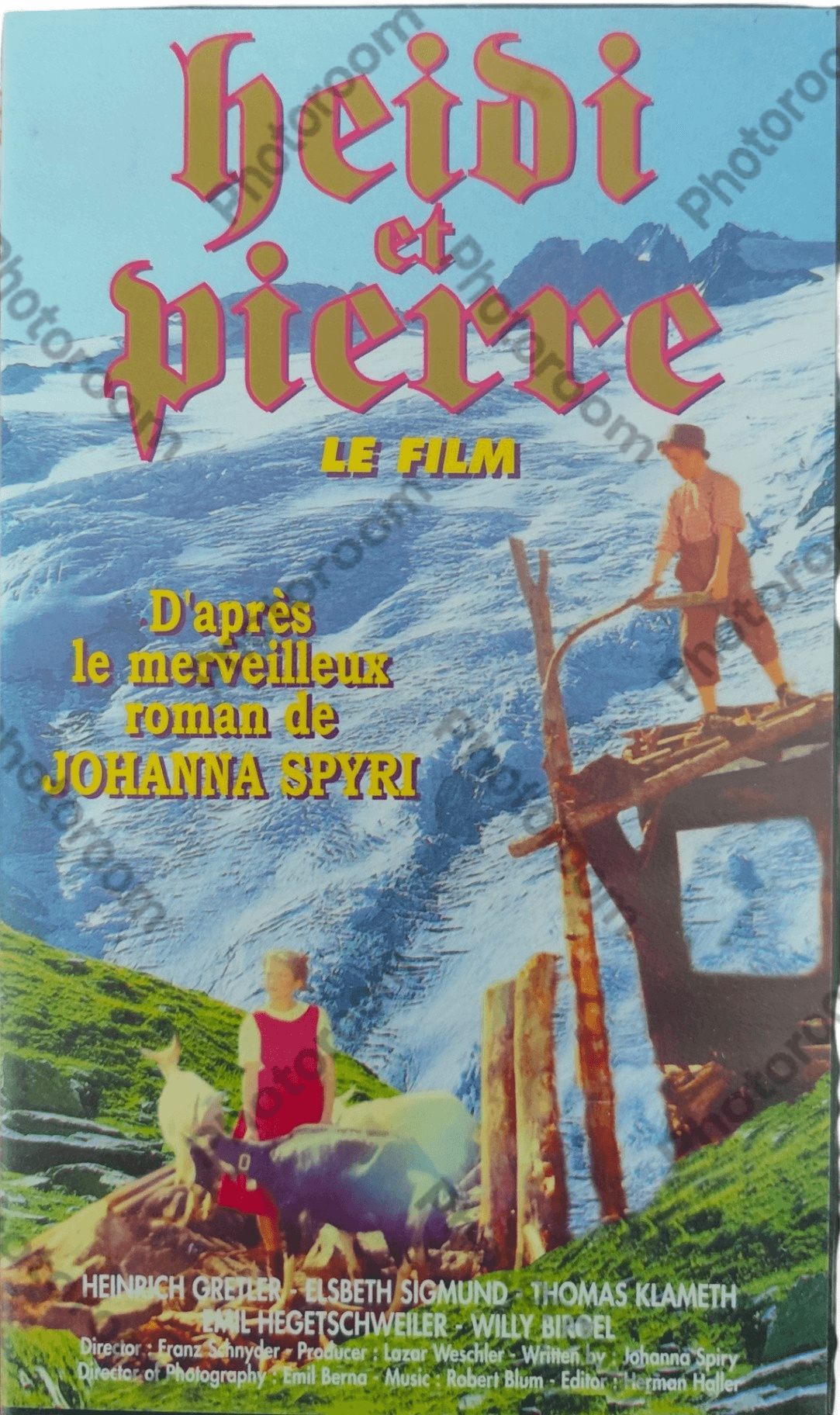 Cassette VHS Film Heidi et Pierre