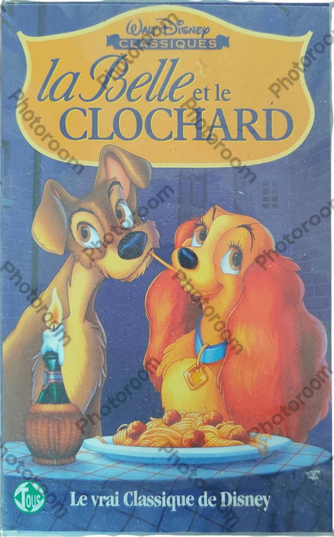 Cassette VHS Disney La Belle et le Clochard