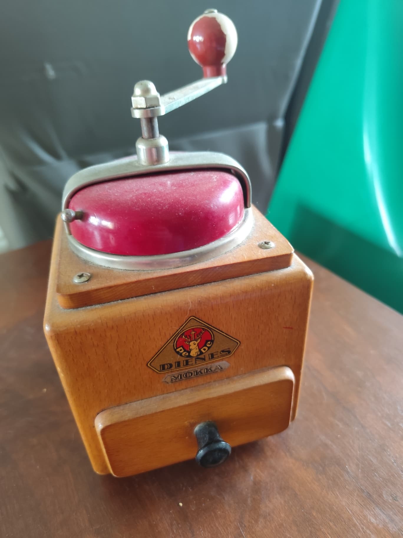 Moulin à Café Vintage Dienes Mokka Bois Rouge Allemagne
