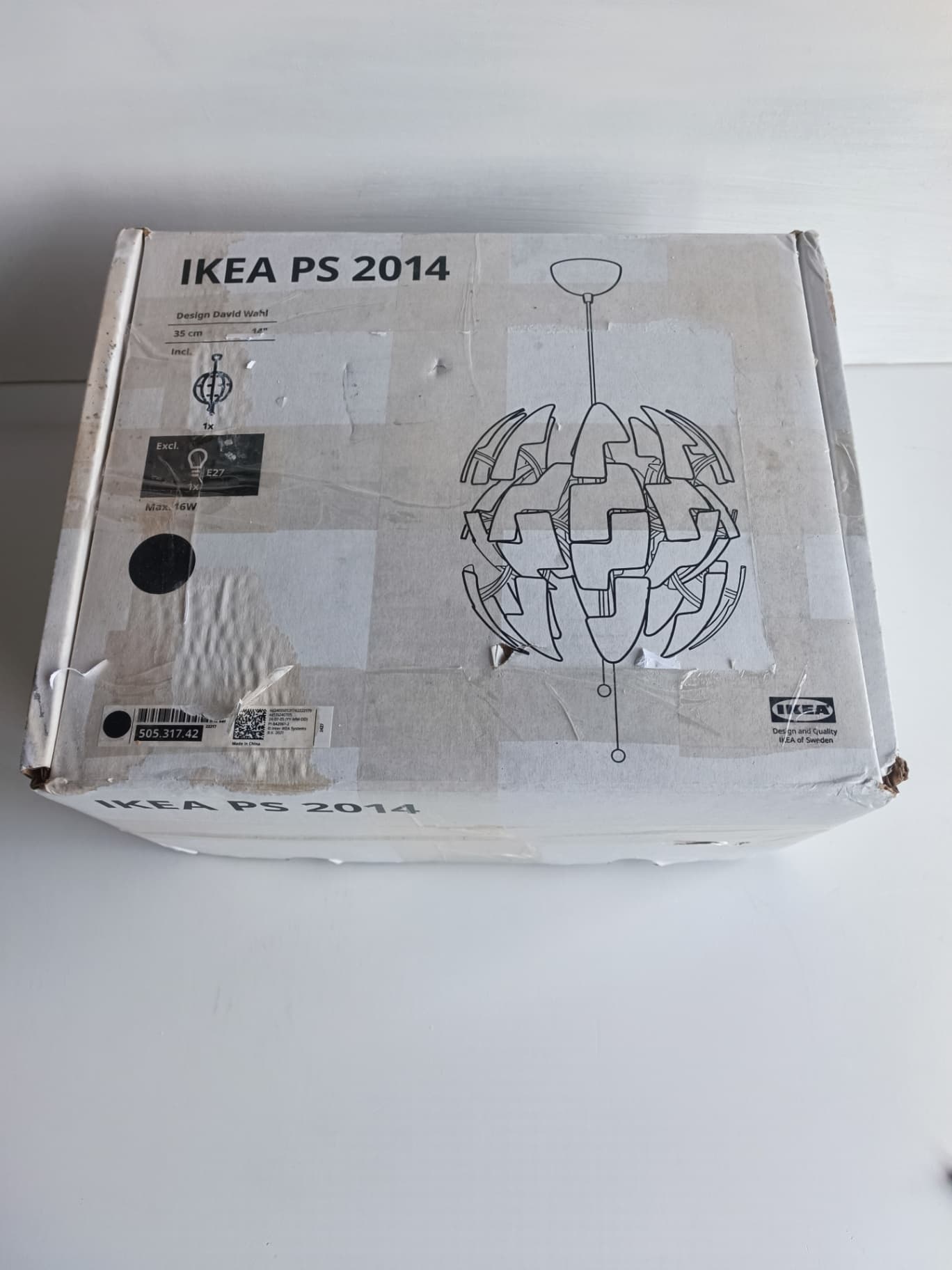Lampe suspension IKEA PS 2014, design David Wahl