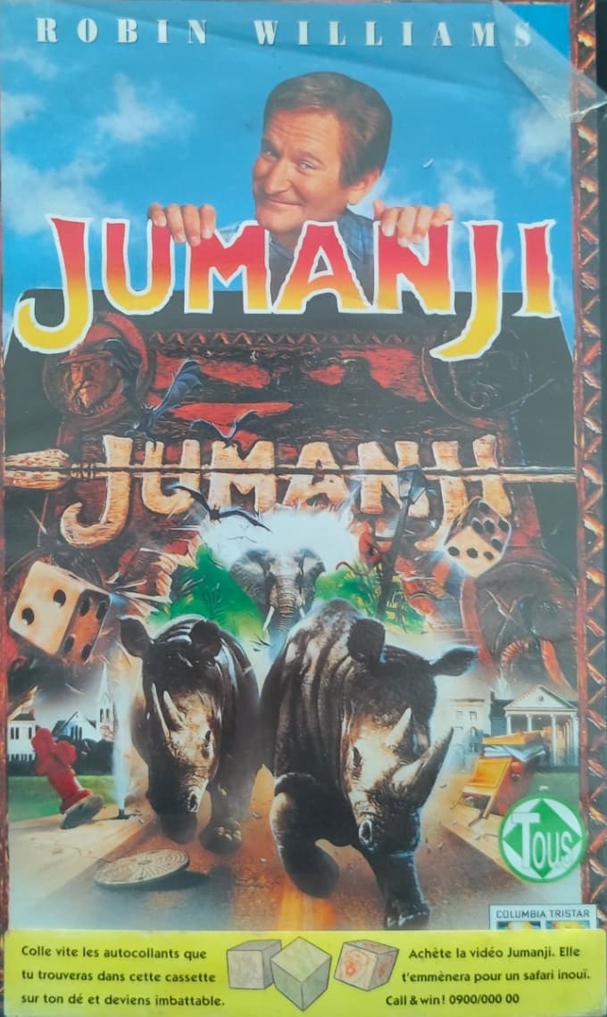 Cassette VHS Jumanji (1995) Édition Française