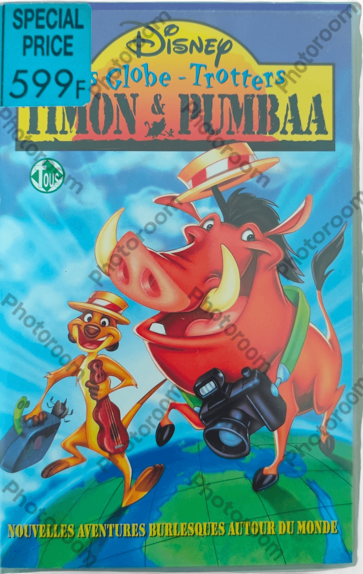 Cassette VHS Disney Les Globe Trotters