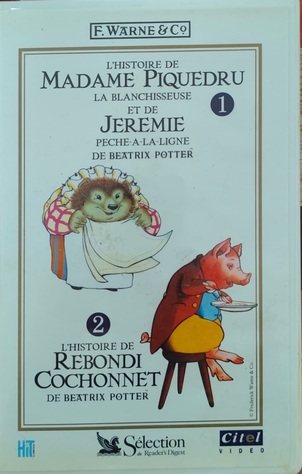 Lot de 3 cassettes VHS Beatrix Potter