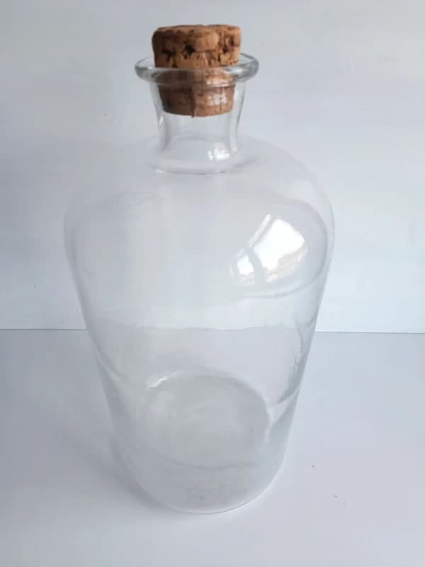 Grande bouteille Dame-Jeanne / Vase Apothicaire vintage – 37,5 cm