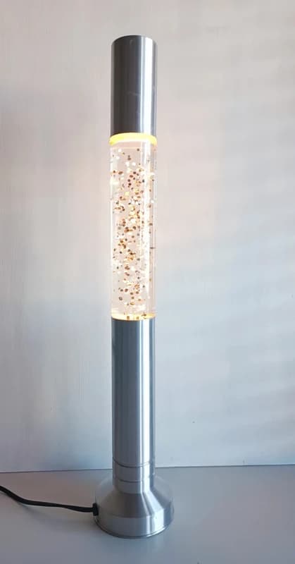 Lampe à paillettes vintage Tube Style Space Age / années 90-00
