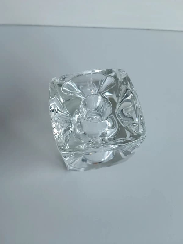 Bougeoir Cristal Bohème Rudolf Jurnikl Rudolfova 1960