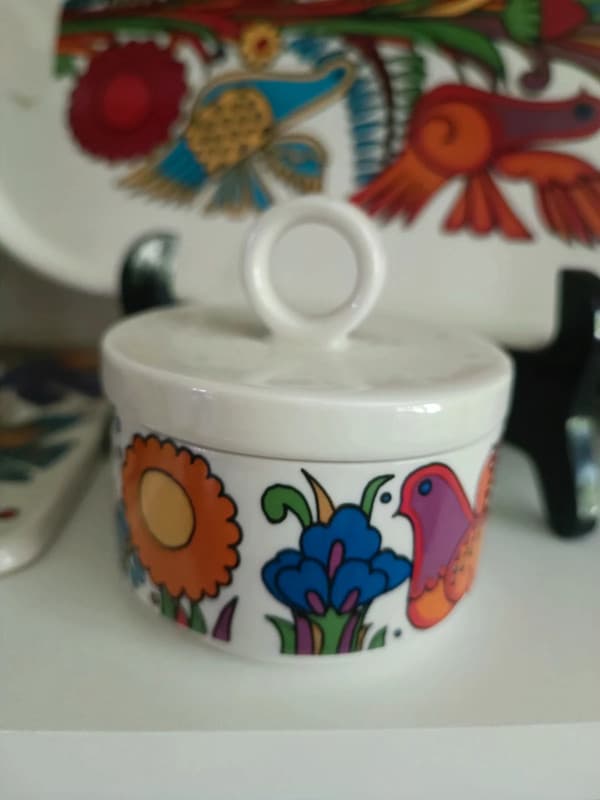 Sucrier Villeroy & Boch Acapulco Porcelaine Années 70