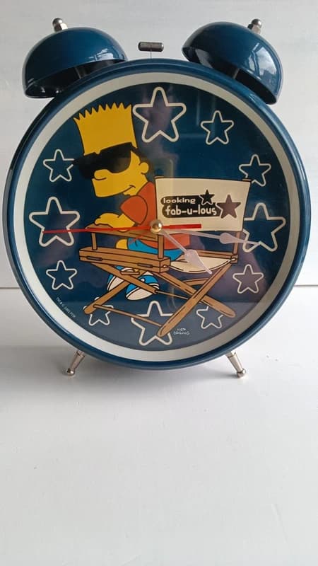 Réveil double cloche Bart Simpson 2003